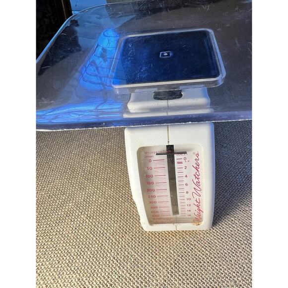 Weight Watchers Vintage Spring Food Scale with Clear Plate - Picture 3 of 10